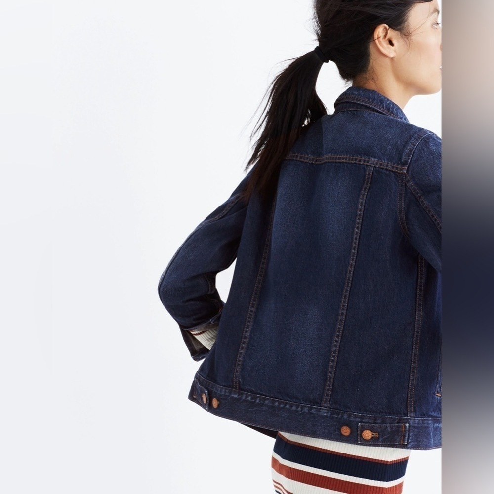 Madewell Women’s The Jean Jacket in Briarwood Wash Size XS - Picture 3 of 8